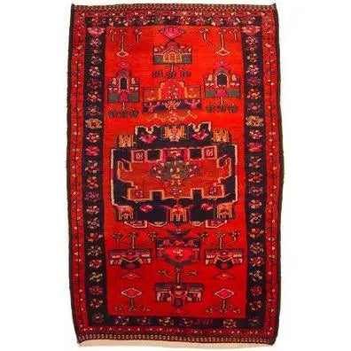 One Of The Kind Persian Hamedan Rug 6'2" x 3'11"